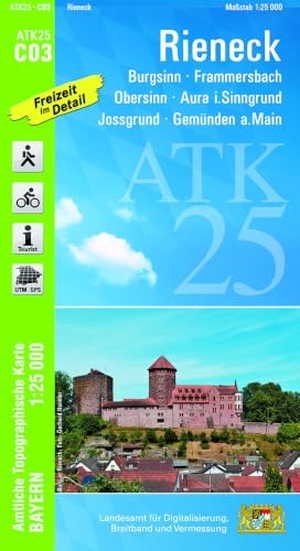 Landesamt für Digitalisierung, Breitband und Vermessung (Hrsg.). ATK25-C03 Rieneck (Amtliche Topographische Karte 1:25000) - Burgsinn, Frammersbach, Obersinn, Aura i. Sinngrund, Jossgrund, Gemünden a. Main. LDBV Bayern, 2026.