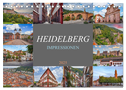 Heidelberg Impressionen (Tischkalender 2025 DIN A5 quer), CALVENDO Monatskalender