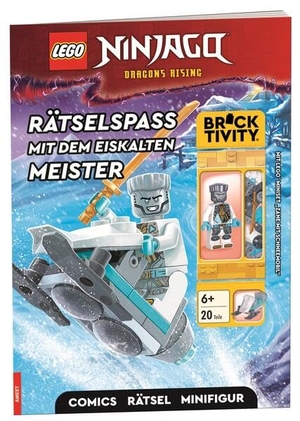LEGO® NINJAGO® - Rätselspaß mit dem eiskalten Ninja - mit Miniset "Zane mit Schneemobil". AMEET Verlag, 2025.