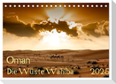 Oman - Die Wüste Wahiba (Tischkalender 2025 DIN A5 quer), CALVENDO Monatskalender