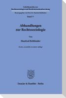 Abhandlungen zur Rechtssoziologie