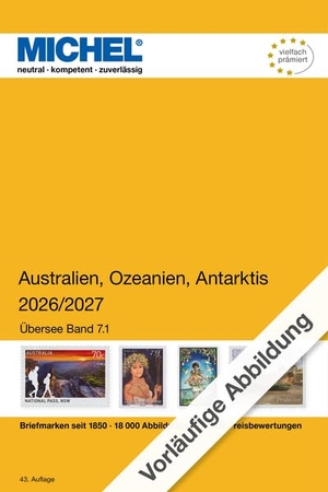 Michel-Redaktion. Australien/Ozeanien/Antarktis 2026/2027 Band 1 A-M - Übersee Band 7.1. Schwaneberger Verlag GmbH, 2026.