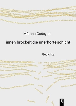 Cu¿cyna, M¿rana / Jayne-Ann Igel. innen bröckelt die unerhörte schicht - Gedichte. Poetenladen Literaturverl, 2023.