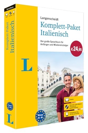 Langenscheidt Komplett-Paket Italienisch - Der große Sprachkurs für Anfänger und Wiedereinsteiger - mit CDs, MP3-Download und Vokabeltrainer-App. Langenscheidt bei PONS, 2022.