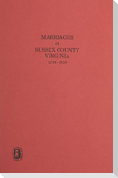 Sussex County Marriages, 1754-1810