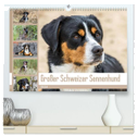 Großer Schweizer Sennenhund (hochwertiger Premium Wandkalender 2024 DIN A2 quer), Kunstdruck in Hochglanz