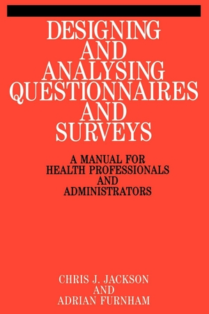 Jackson. Designing and Analysis Questionnaires. John Wiley & Sons, 1999.