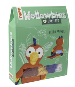 Ganseforth, Jana. Wollowbies Häkelset Papagei - Anleitung und Material für einen bunten Papagei zum Selber-Häkeln. Mit Holzknopf und Stofflabels zum Individualisieren. Fertiges Modell ca. 12 cm. frechverlag GmbH, 2022.