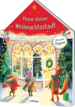 Ottenschläger, Madlen. Meine kleine Weihnachtsstadt - in Haus-Form gestanztes Pappebuch mit vielen Klappen. Esslinger Verlag, 2023.