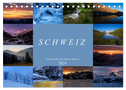 Schweiz - Eine Reise durch die idyllische Bergwelt (Tischkalender 2024 DIN A5 quer), CALVENDO Monatskalender