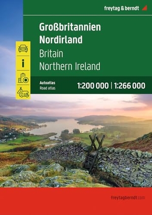 freytag & berndt Autoatlas Großbritannien - Nordirland 1:200.000 - Straßenatlas mit Spiralbindung, Camping- und Stellplätze, Freizeitinfos. Freytag + Berndt, 2026.