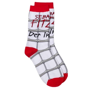 Fitzek, Sebastian (Hrsg.). Sebastian Fitzek-Socken "Der Insasse" Größe 36-41 - Socken (Größe 36-41) mit ikonischen Covermotiven - ideal als Geschenk. Droemer HC, 2026.