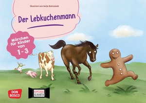 Der Lebkuchenmann. Kamishibai Bildkartenset - Märchen für Kinder von 1-3. Ein Wintermärchen für die Weihnachtszeit in der Krippe. Lustiges Kettenmärchen zur spielerischen Sprachförderung. Don Bosco Medien GmbH, 2024.