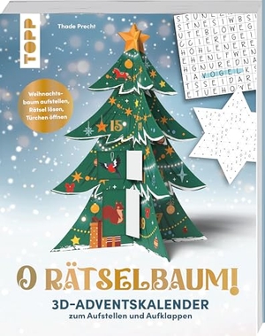 Precht, Thade. O Rätselbaum! - 3D-Adventskalender zum Aufstellen und Aufklappen - Weihnachtsbaum aufstellen, Rätsel lösen, Türchen öffnen - Adventskalender für eine besinnliche Weihnachtszeit. frechverlag GmbH, 2026.
