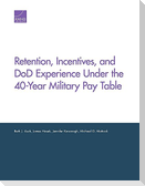 Retention, Incentives, and Dod Experience Under the 40-Year Military Pay Table
