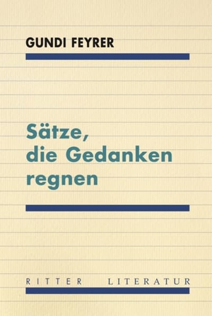 Feyrer, Gundi. Sätze, die Gedanken regnen - Ein Tagebuch mit Streiflichtern aus der Kabbalah. Ritter Verlag, 2024.