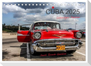 Cuba - Lebendiges Museum (Tischkalender 2025 DIN A5 quer), CALVENDO Monatskalender