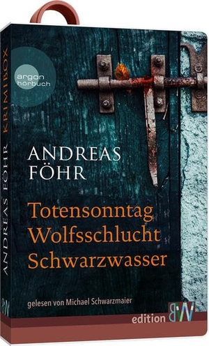 Föhr, Andreas. Andreas Föhr Krimibox - Hörbuch auf USB-Stick - Totensonntag, Wolfsschlucht, Schwarzwasser. BücherWege Vertrieb, 2021.