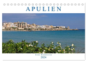 Apulien - Eine Rundreise (Tischkalender 2024 DIN A5 quer), CALVENDO Monatskalender