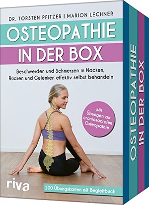 Pfitzer, Torsten / Marion Lechner. Osteopathie in der Box - Beschwerden und Schmerzen in Nacken, Rücken und Gelenken effektiv selbst behandeln. Mit Übungen zur craniosacralen Osteopathie. 100 Karten mit Begleitbuch. riva Verlag, 2022.