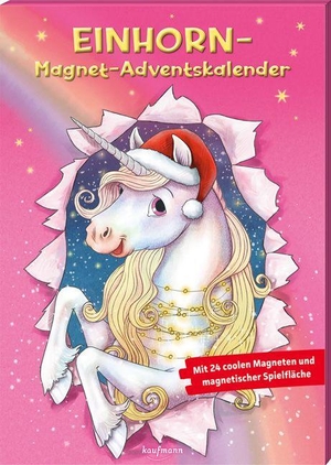 Ritzinger, Sandra. Einhorn-Magnet-Adventskalender - für Mädchen ab 3 Jahre - Mir 24 coolen Magneten und magnetischer Spielfläche. Kaufmann Ernst Vlg GmbH, 2026.