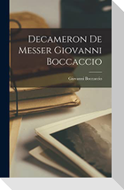 Decameron de Messer Giovanni Boccaccio