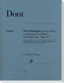 24 Preparatory Exercises to the Studies of Kreutzer and Rode for Violin solo op. 37