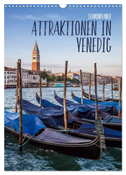 Attraktionen in Venedig / Terminplaner (Wandkalender 2025 DIN A3 hoch), CALVENDO Monatskalender