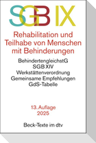 SGB IX Rehabilitation und Teilhabe von Menschen mit Behinderungen