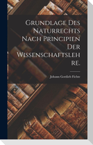 Grundlage des Naturrechts nach Principien der Wissenschaftslehre.