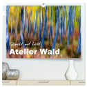 Atelier Wald - gemalt mit Licht (hochwertiger Premium Wandkalender 2025 DIN A2 quer), Kunstdruck in Hochglanz