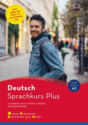Niebisch, Daniela / Sabine Hohmann. Sprachkurs Plus Deutsch A1/A2, Englische Ausgabe - A German Self-Study Course for Beginners / Buch mit Begleitbuch, Online-Übungen, MP3-Download und App. Hueber Verlag GmbH, 2021.