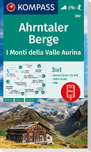 KOMPASS Wanderkarte 082 Ahrntaler Berge, I Monti della Valle Aurina 1:25.000