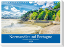 Normandie und Bretagne - Frankreichs schöner Nordwesten (Wandkalender 2024 DIN A4 quer), CALVENDO Monatskalender