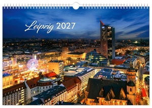 Schubert, Peter. Kalender Leipzig 2027 - | 45 x 30 cm | weißes Kalendarium. K4Verlag FotoCo+GmbH, 2026.