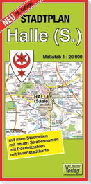 Stadtplan Halle (Saale) 1 : 20 000