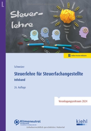 Schweizer, Reinhard. Steuerlehre für Steuerfachangestellte - Infoband. Kiehl Friedrich Verlag G, 2024.