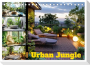 Urban Jungle - wohnen mit Pflanzen (Tischkalender 2025 DIN A5 quer), CALVENDO Monatskalender