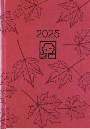 Zettler Kalender (Hrsg.). Wochenbuch rot 2025 - Bürokalender 14,6x21 cm - 1 Woche auf 2 Seiten - 128 Seiten - mit Eckperforation - Notizbuch - Blauer Engel - 766-0711. Neumann Verlage GmbH & Co, 2024.