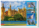 Schloss Impressionen - Residenz- und Landeshauptstadt Schwerin (Tischkalender 2025 DIN A5 quer), CALVENDO Monatskalender