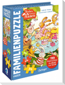 Sieben kleine Hasen. Unser Familien-Puzzle 199 Teile