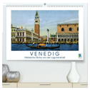 Erinnerungen an das alte Venedig: Historische Stiche von der Lagunenstadt (hochwertiger Premium Wandkalender 2024 DIN A2 quer), Kunstdruck in Hochglanz