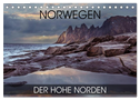 Norwegen - der hohe Norden (Tischkalender 2024 DIN A5 quer), CALVENDO Monatskalender