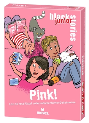 Köhrsen, Andrea. black stories junior pink! - Löst 50 rosa Rätsel voller märchenhafter Geheimnisse. moses. Verlag GmbH, 2024.