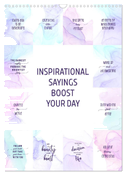 Inspirational sayings boost your day (Wall Calendar 2025 DIN A3 portrait), CALVENDO 12 Month Wall Calendar