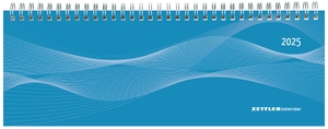 Zettler (Hrsg.). Tisch-Querkalender PP-Cover blau 2025 - Büro-Planer 29,7x10,5 cm - Tisch-Kalender - 1 Woche 2 Seiten - Ringbindung - Zettler. Neumann Verlage GmbH & Co, 2024.