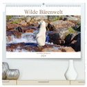 Wilde Bärenwelt (hochwertiger Premium Wandkalender 2024 DIN A2 quer), Kunstdruck in Hochglanz