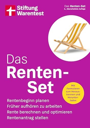 Krempel, Annika. Das Renten-Set - Rentenbeginn planen, Früher aufhören zu arbeiten, Rente berechnen und optimieren, Rentenantrag stellen | Mit Formularen zum Heraustrennen und Herunterladen. Stiftung Warentest, 2026.