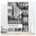 STADTBILDER Monochrome Momente (hochwertiger Premium Wandkalender 2024 DIN A2 hoch), Kunstdruck in Hochglanz