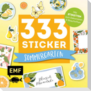 333 Sticker - Sommergarten: Küchen-Etiketten und Aufkleber mit beschreibbarer Oberfläche